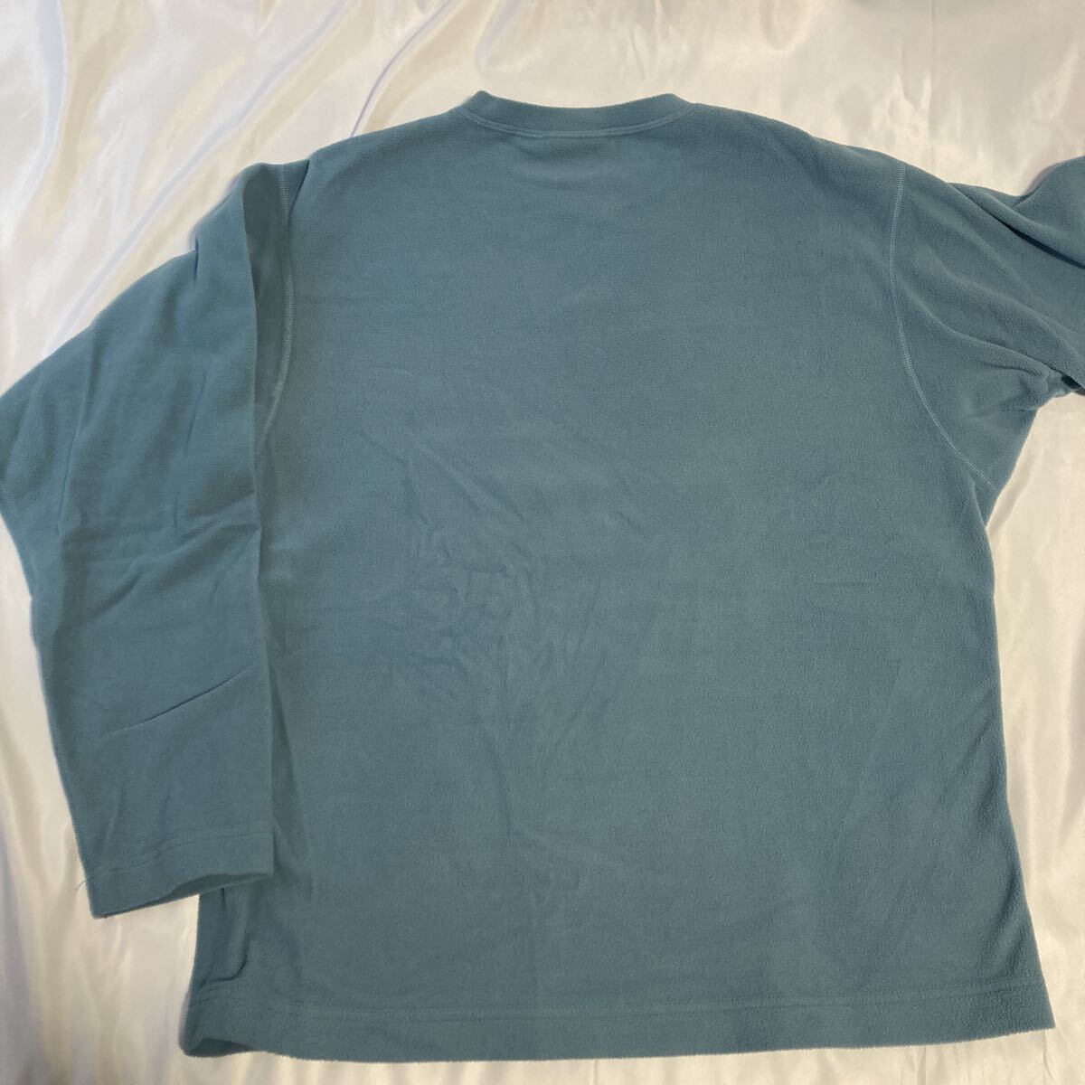 パタゴニア アメリカ製 made in USA フリース カットソー ターコイズブルー_画像4