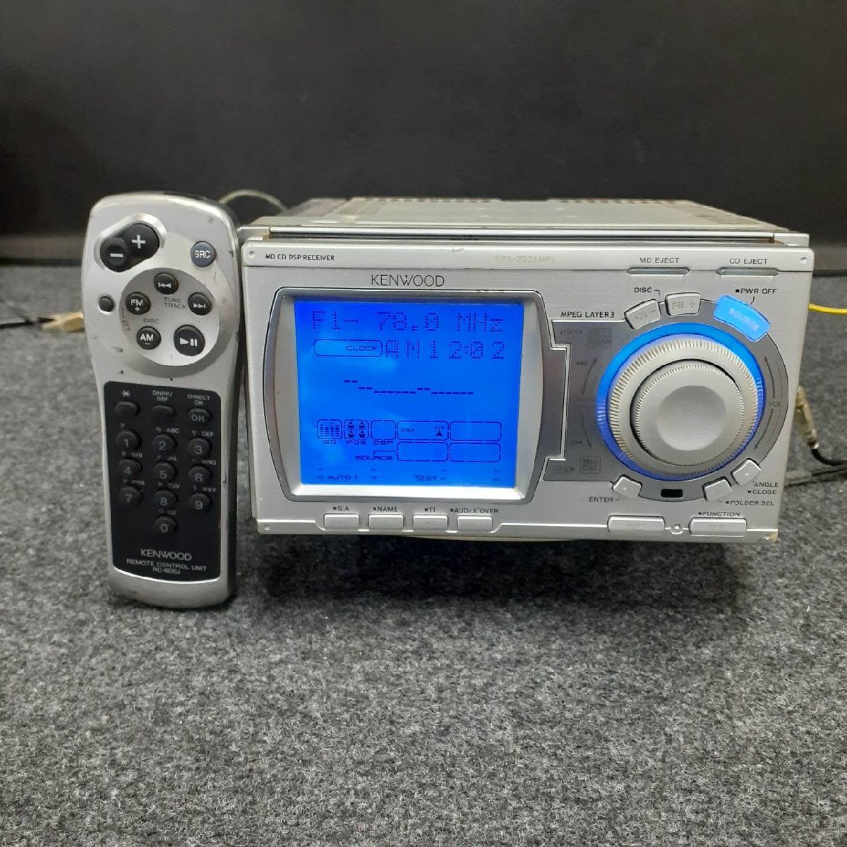 KENWOOD Kenwood DPX-7021MPi 2DIN CD MD плеер дистанционный пульт подлинная вещь старый машина b1153-gyr