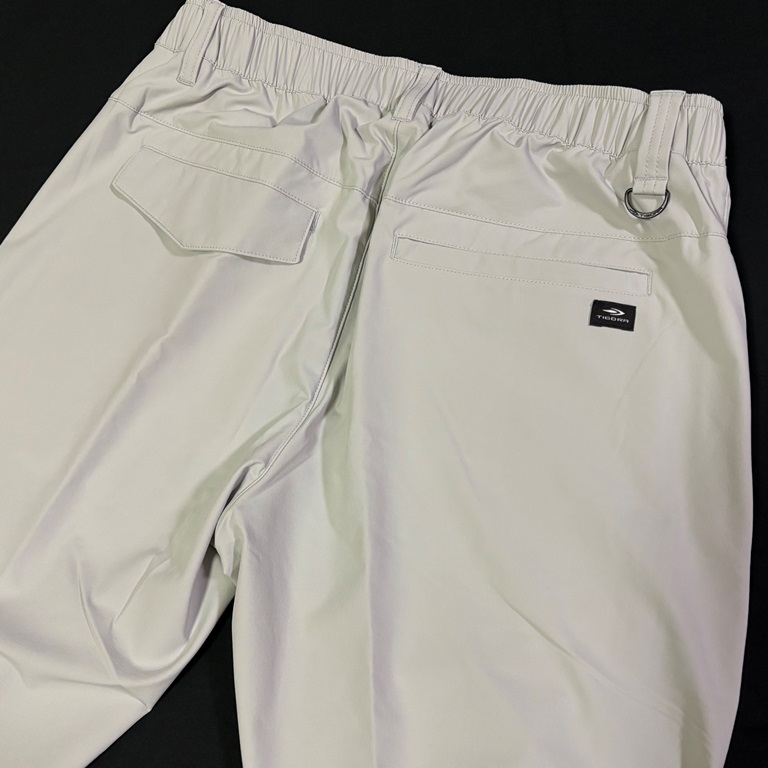【新品】XLウエスト92cm/グレー★TIGORA GOLF（ティゴラ ゴルフ）撥水 ストレッチ クロップド テーパードパンツ★ウエスト後部ゴム仕様_画像4