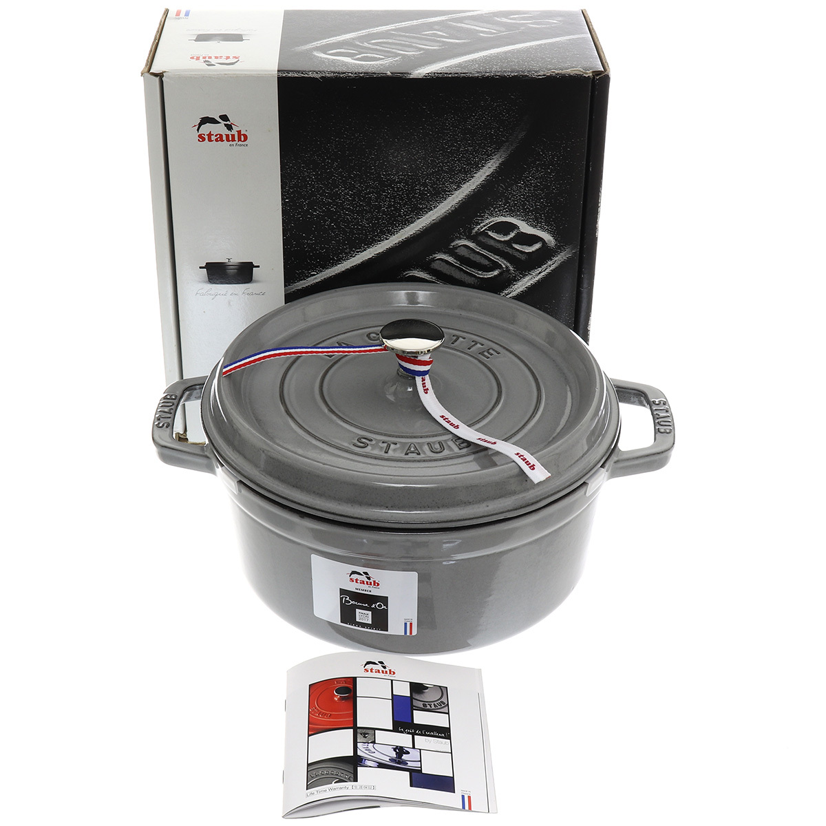 [ не использовался товар ] staub -тактный ubko раскладушка раунд 24cm 40500-246 серый 1102418