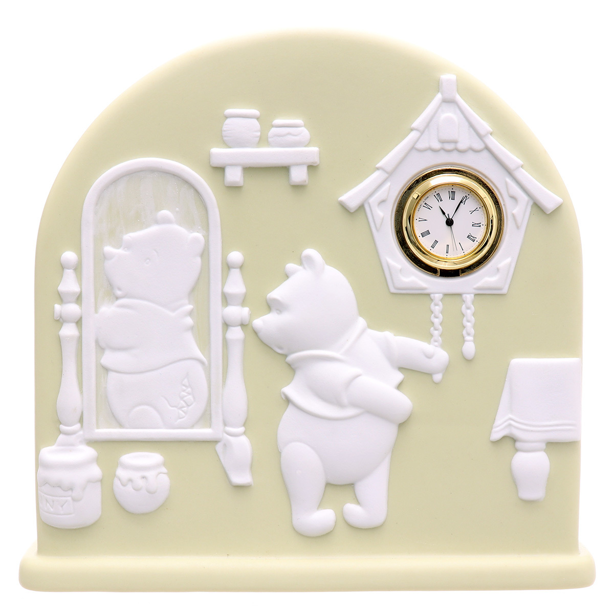 【美品 動作品】Disney Time FW253A ディズニータイム 置時計 くまのプーさん_画像2