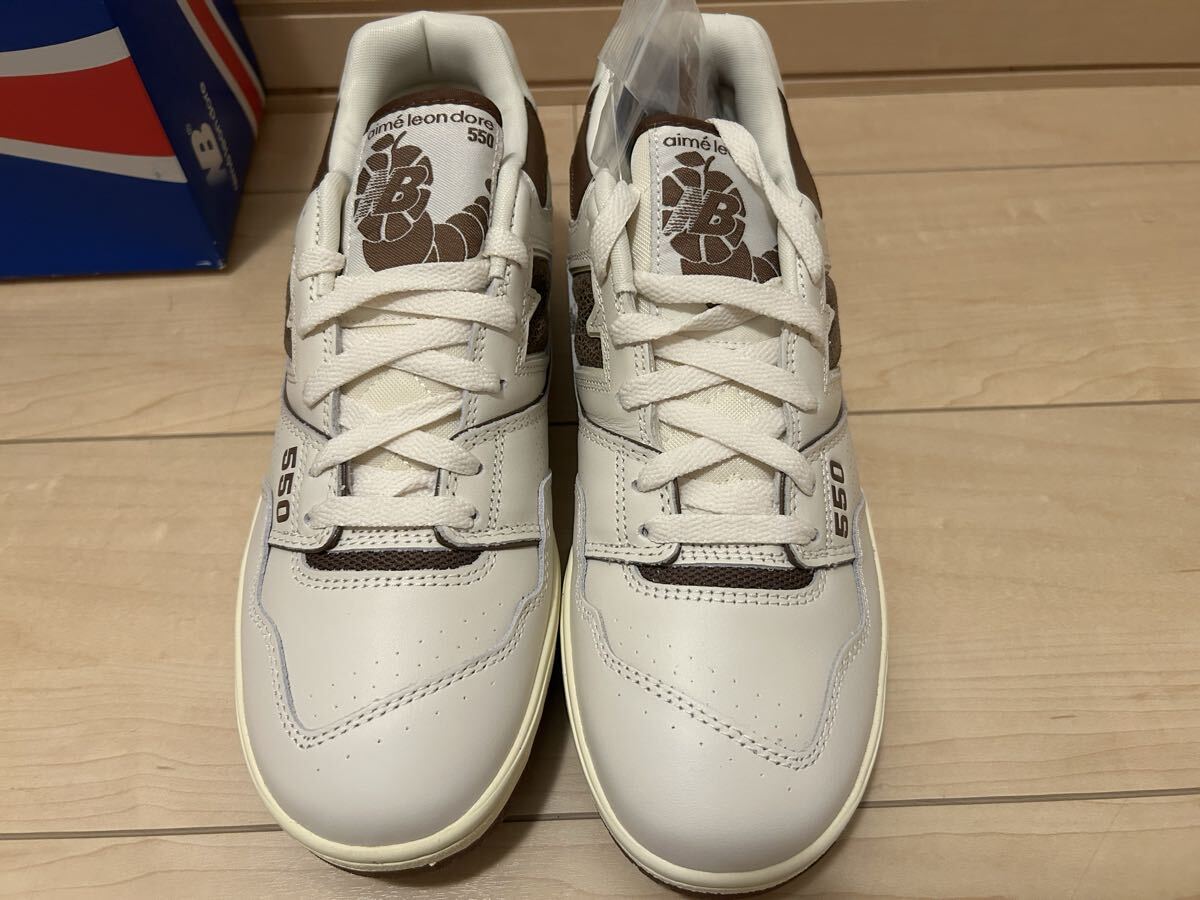  новый товар не использовался Aime Leon Dore × New Balance 550 White/Brown US9.5 27.5cm