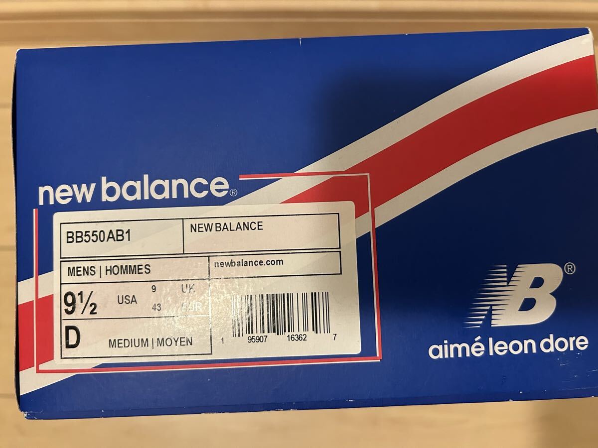  новый товар не использовался Aime Leon Dore × New Balance 550 White/Brown US9.5 27.5cm