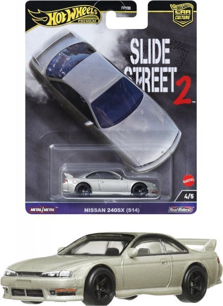 即決☆☆ホットウィール 日産 240SX (S14) NISSAN 240SX (S14) シルビア スライド ストリート カーカルチャープレミアムモデル_画像7