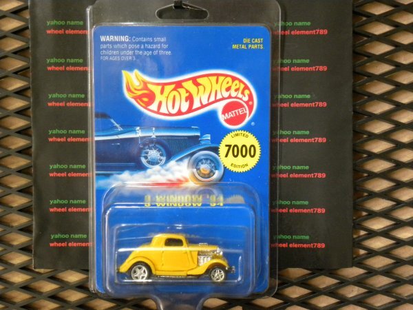 即決☆☆3-WINDOW '34 EARLY TIMES 1995 LIMITED 7000 Larry Wood スリーウィンドウ ホットウィール☆☆ HOT WHEELS_画像7