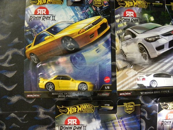即決 ☆☆５個セット ローニンラン スカイライン GTR R32 / CIVIC TYPE R / RX-3 ワゴン / ランエボ　Ⅳ / スープラ　マッド　マイク_画像2