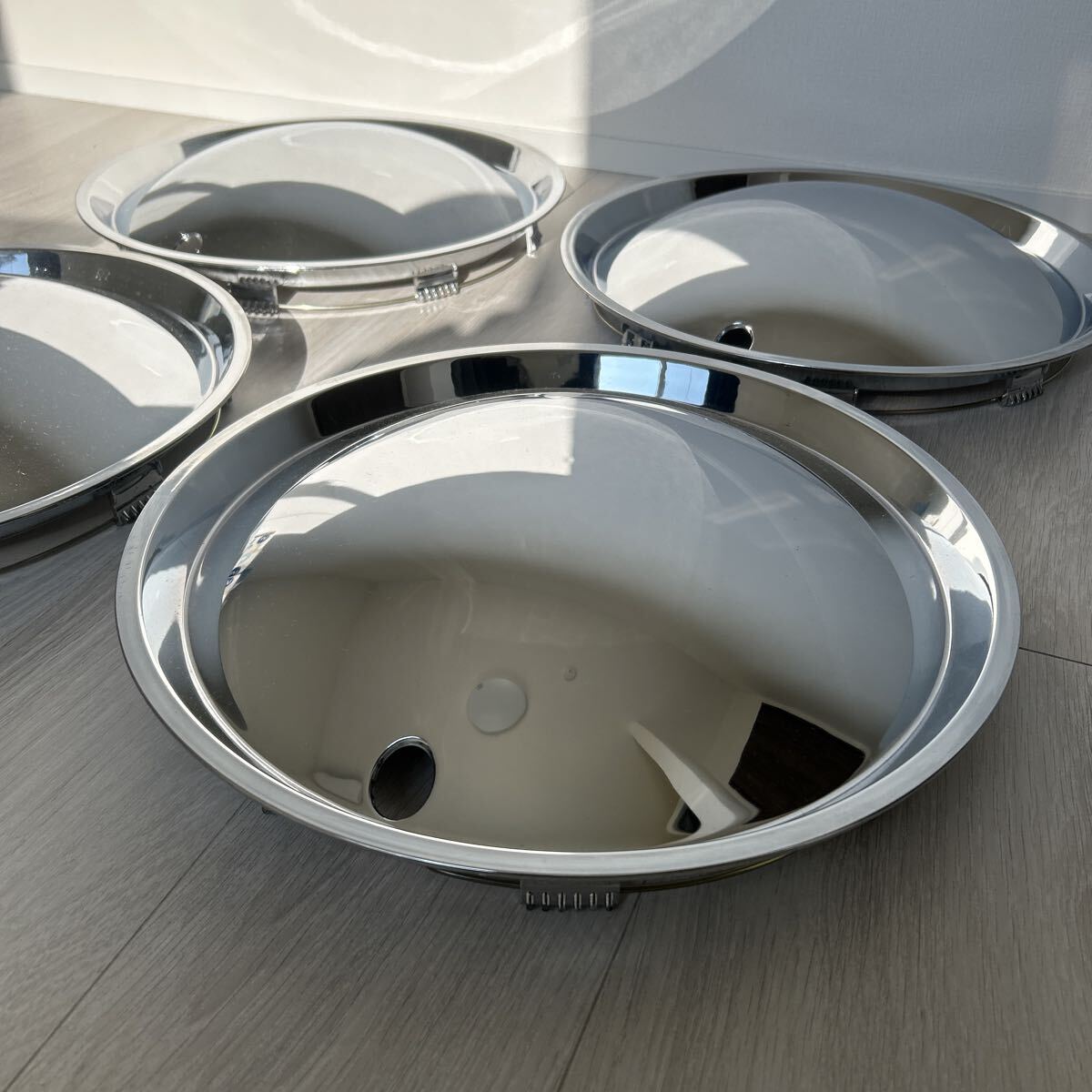 メッキホイールキャップ ベンプラ?VENPLA BOONY ブーニー 14インチ 4枚セット 1000円売り切り 検索 ムーンアイズ 旧車 usdm jdm stance _画像2