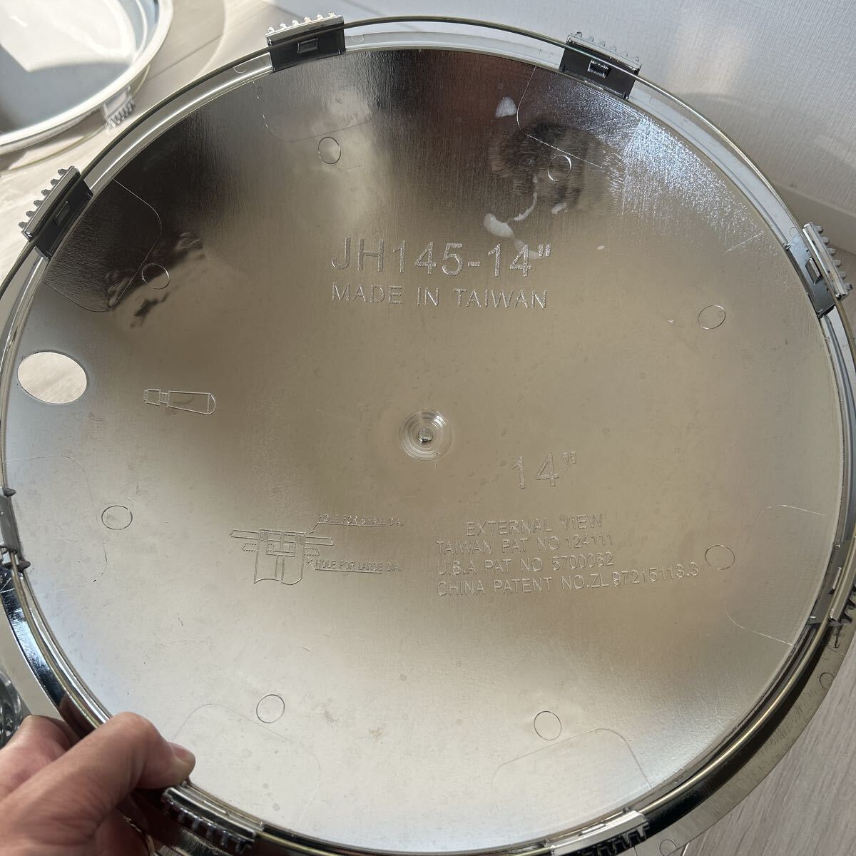 メッキホイールキャップ ベンプラ?VENPLA BOONY ブーニー 14インチ 4枚セット 1000円売り切り 検索 ムーンアイズ 旧車 usdm jdm stance _画像8