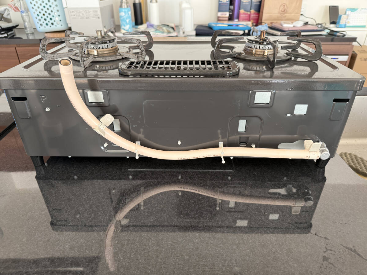 都市ガス Palomaパロマ ガスコンロ テーブル IC-S87K-L 左強火力コンロ2022年製_画像10