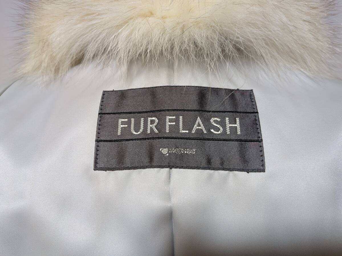 【11K-50】圧倒的なボリューム◆ブルーフォックス◆リアルファーコート◆FUR FLASH◆エレガント_画像8