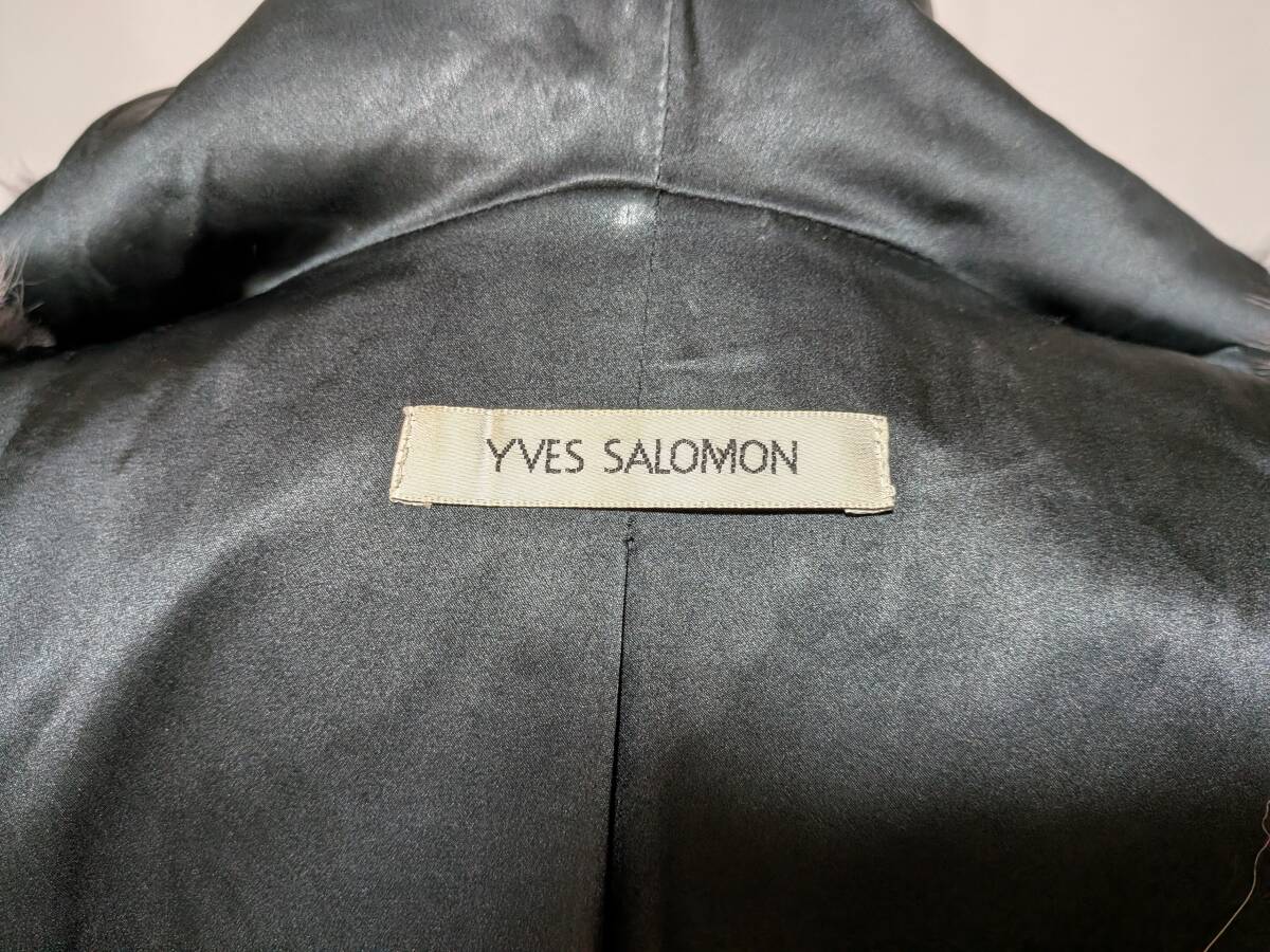 【11K-15】YVES SALOMON◆ブルーフォックス◆ファーベスト◆ラグジュアリー_画像8
