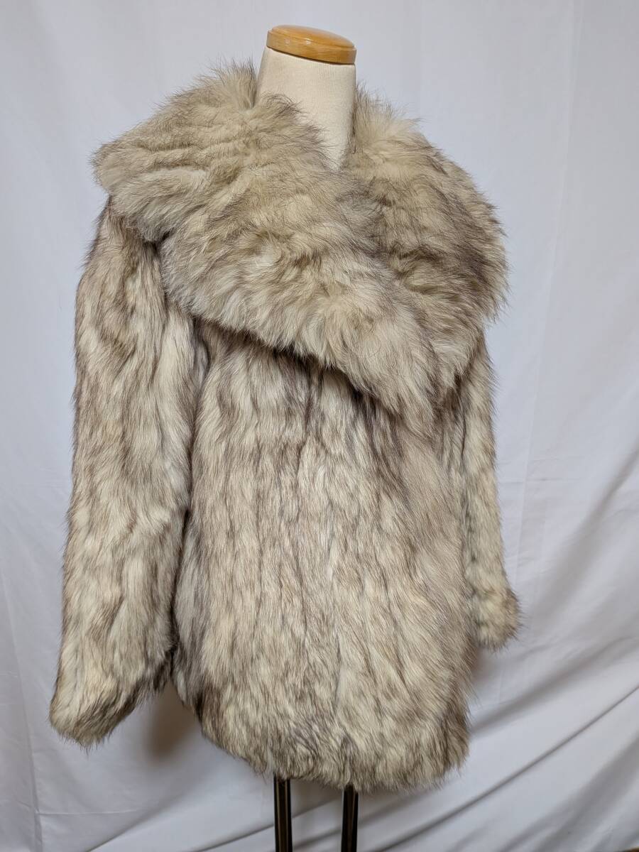 【11K-53】◆ブルーフォックス◆ハーフ丈◆高級毛皮コート_画像2