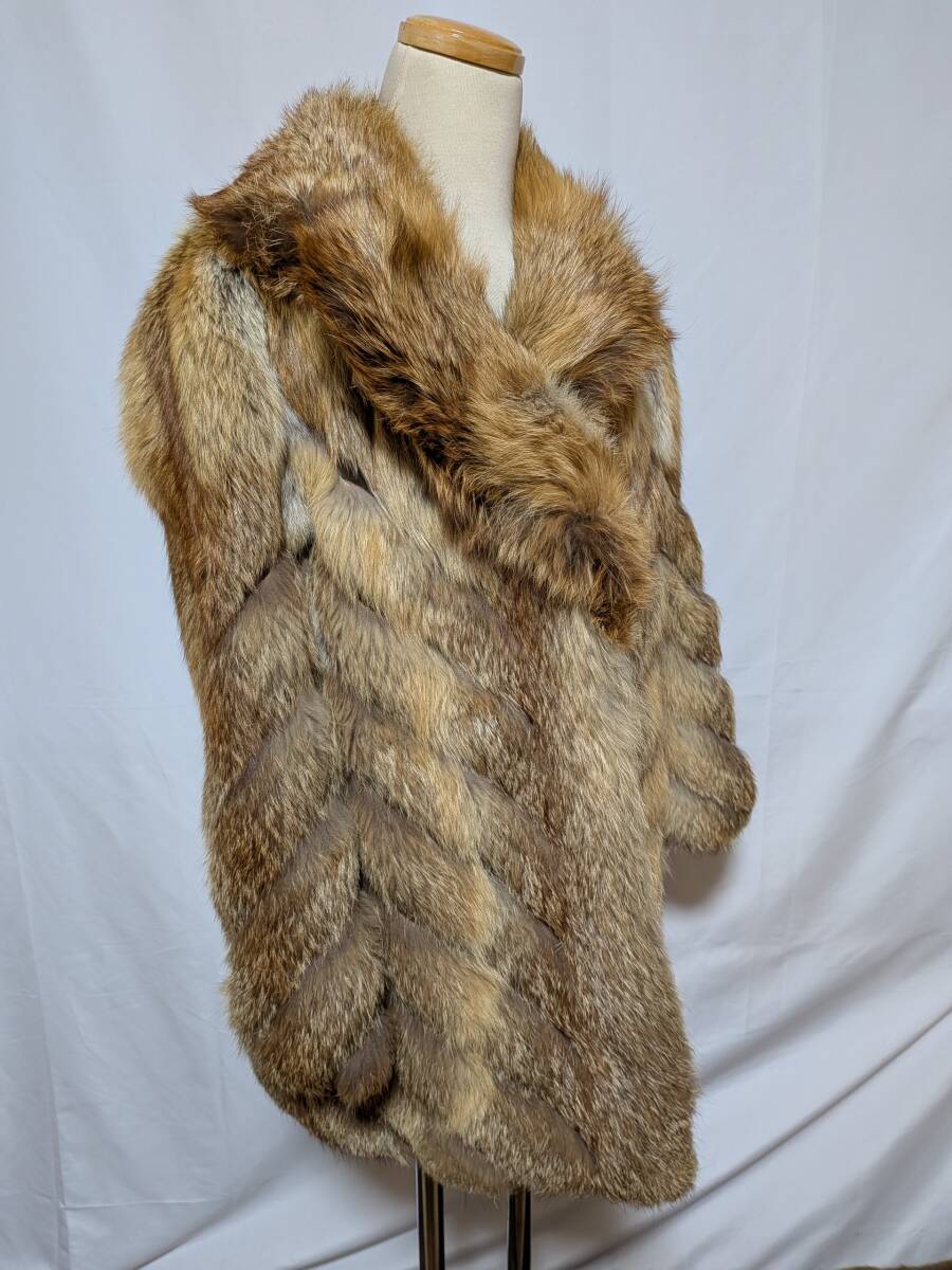 【11K-70】◆レッドフォックス◆ハーフ丈◆高級毛皮コート_画像2