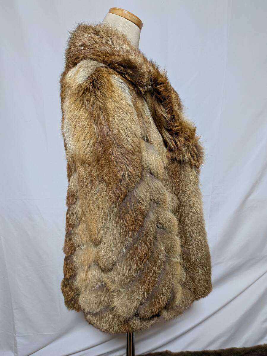 【11K-70】◆レッドフォックス◆ハーフ丈◆高級毛皮コート_画像3