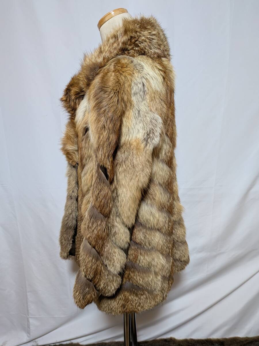 【11K-70】◆レッドフォックス◆ハーフ丈◆高級毛皮コート_画像5