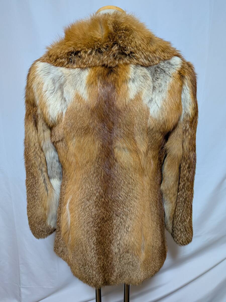 【11K-26】◆レッドフォックス◆ハーフ丈◆高級毛皮コート_画像4