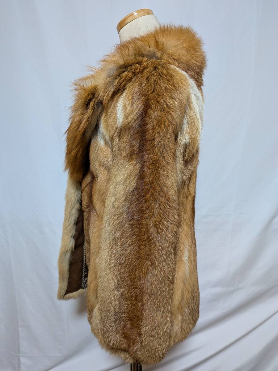 【11K-26】◆レッドフォックス◆ハーフ丈◆高級毛皮コート_画像5