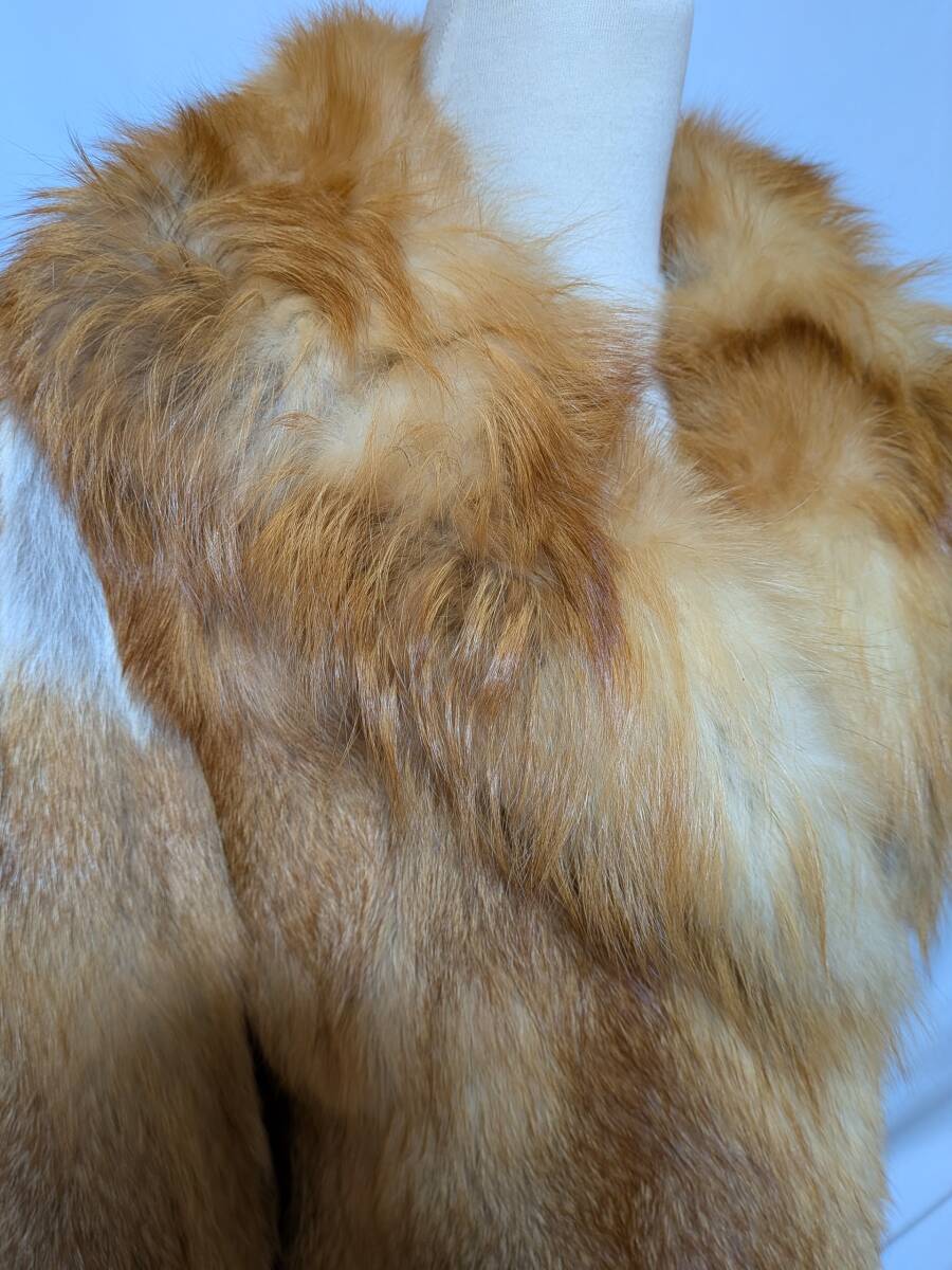 【11K-26】◆レッドフォックス◆ハーフ丈◆高級毛皮コート_画像6
