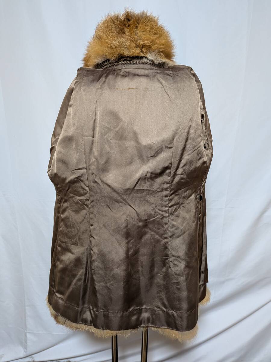 【11K-26】◆レッドフォックス◆ハーフ丈◆高級毛皮コート_画像7