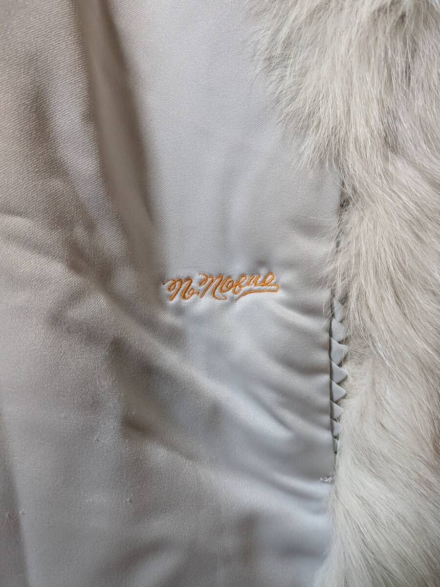 【11K-75】ボリューム袖！ブルーフォックス リアルファーコート★段々デザイン_画像8