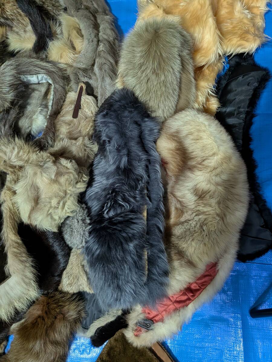 【No-29】■1円~売り切り■毛皮の卸売り■フリマ出品■リアルファー■マフラー・ショール(材料用含)等小物■複数点セット_画像6