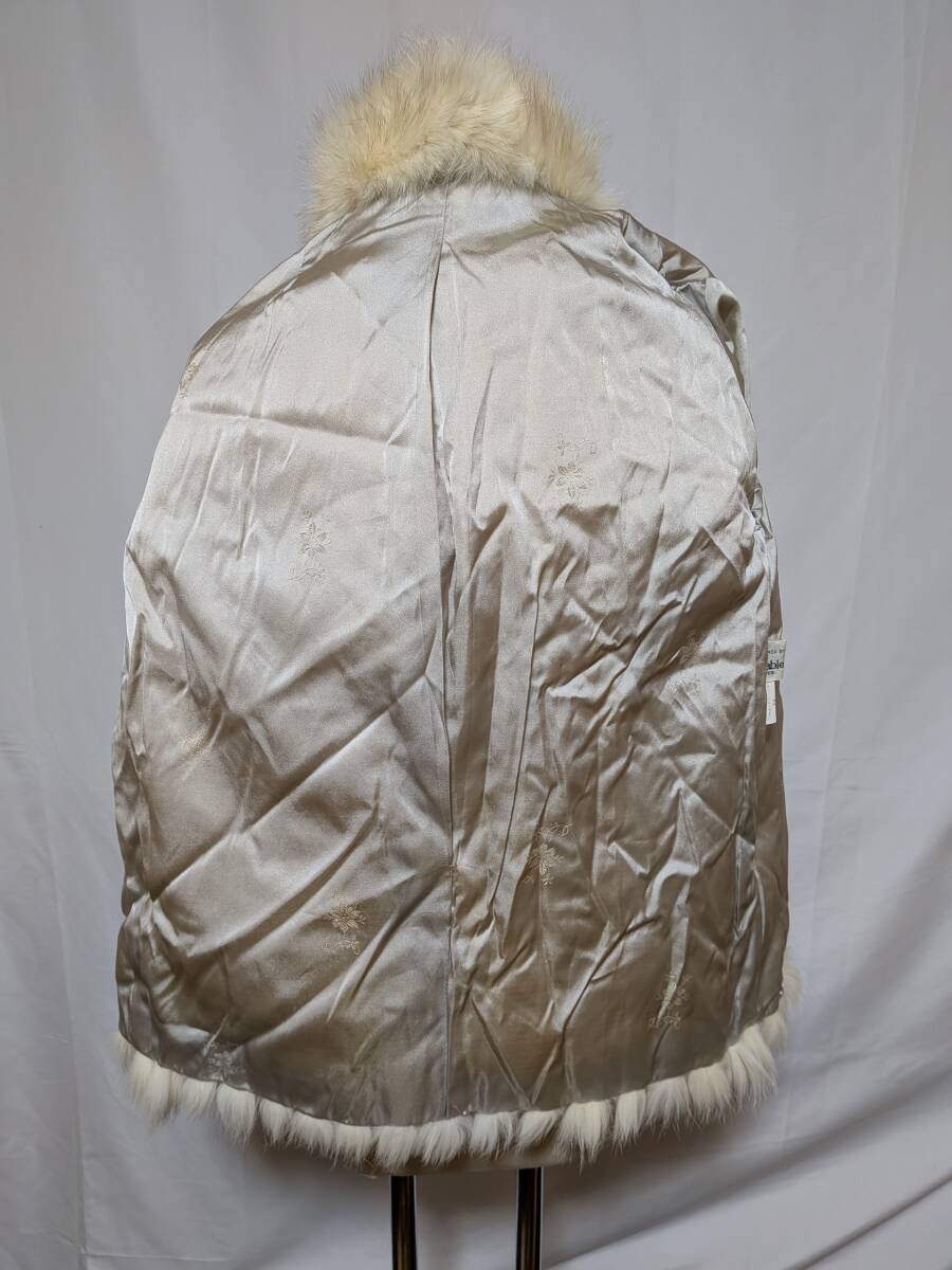 【11K-93】◆SAGA FOX◆ブルーフォックス◆リアルファーコート◆ボリューム袖◆エレガント_画像7