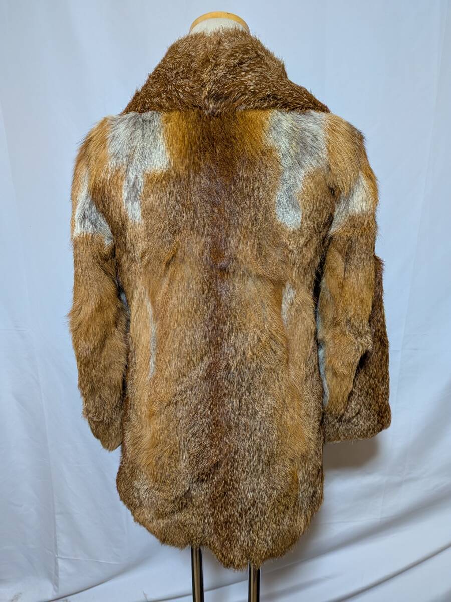 【11K-23】レッドフォックス◆リアルファーコート◆個性的なブラウンカラー_画像4