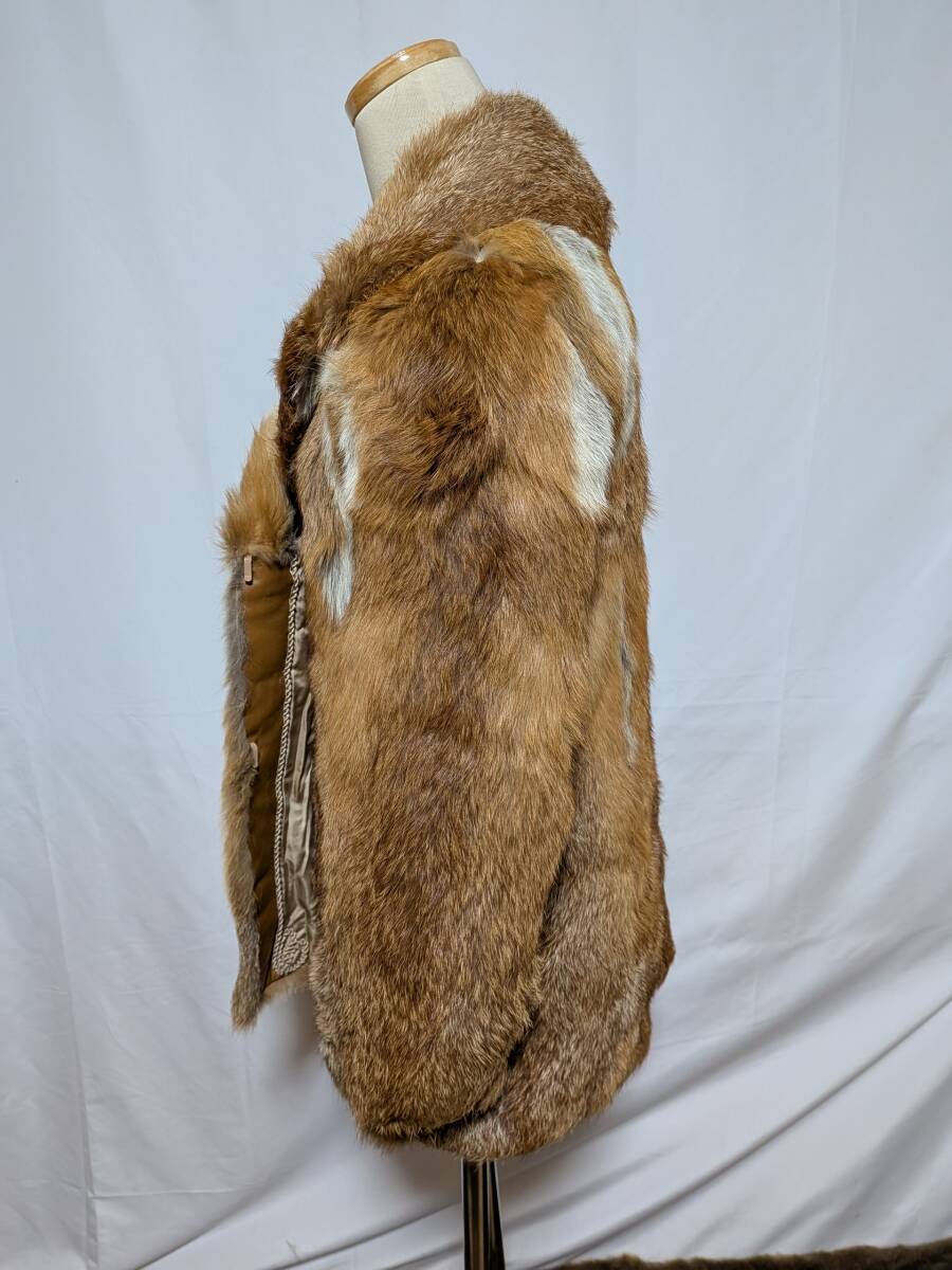 【11K-23】レッドフォックス◆リアルファーコート◆個性的なブラウンカラー_画像5