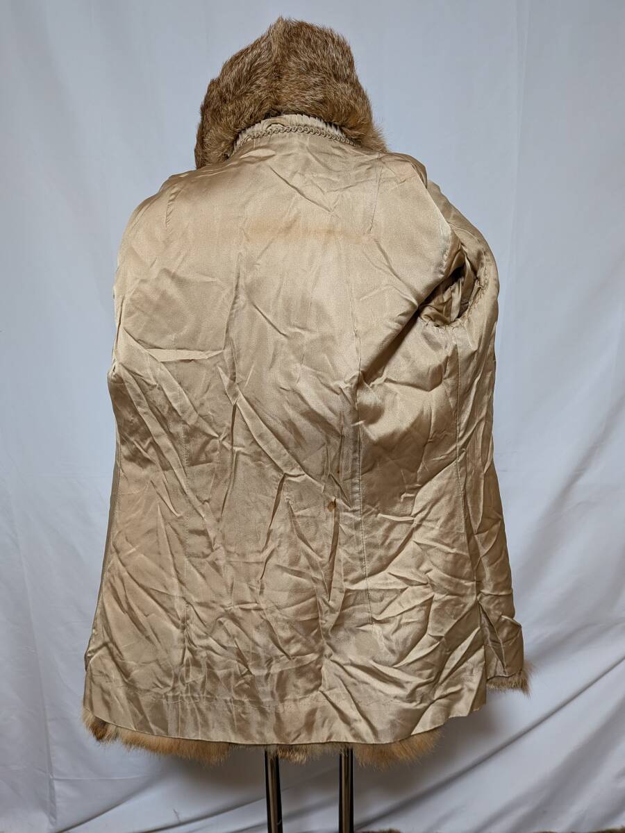 【11K-23】レッドフォックス◆リアルファーコート◆個性的なブラウンカラー_画像8