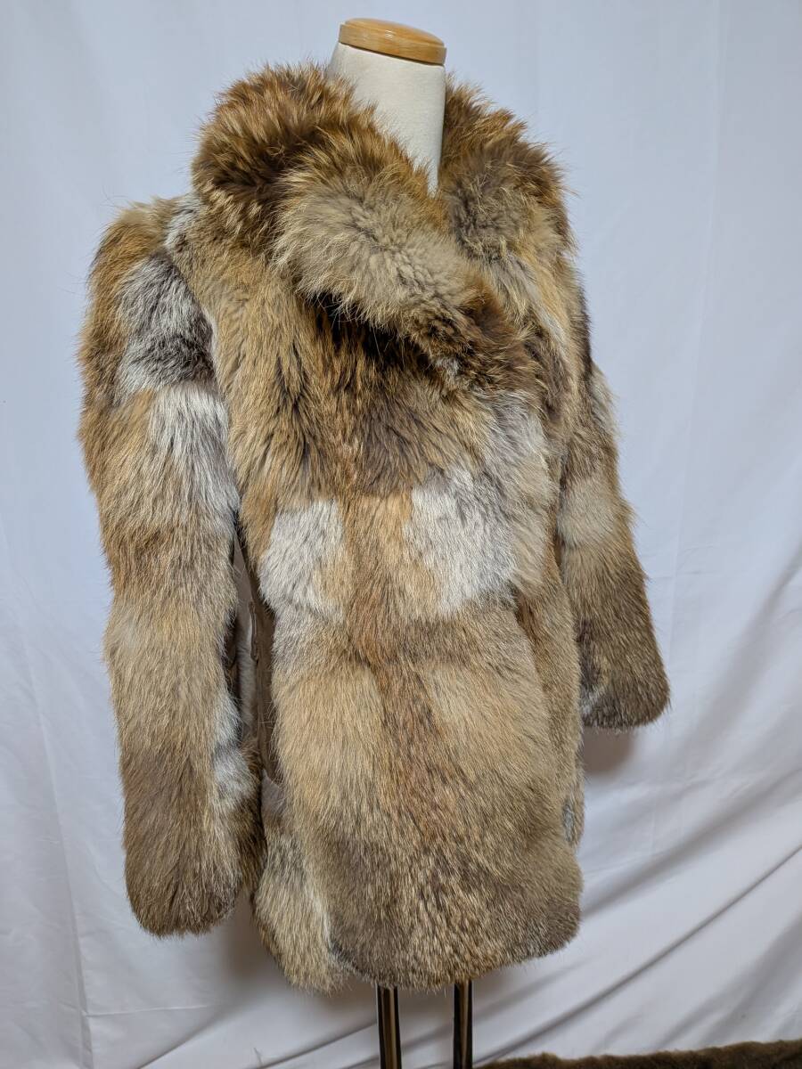 【11K-65】OS FUR FASHION◆レッドフォックス◆リアルファーコート◆重厚なブラウンカラー_画像2