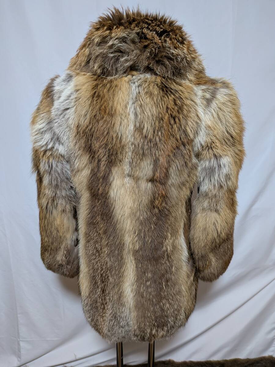 【11K-65】OS FUR FASHION◆レッドフォックス◆リアルファーコート◆重厚なブラウンカラー_画像4