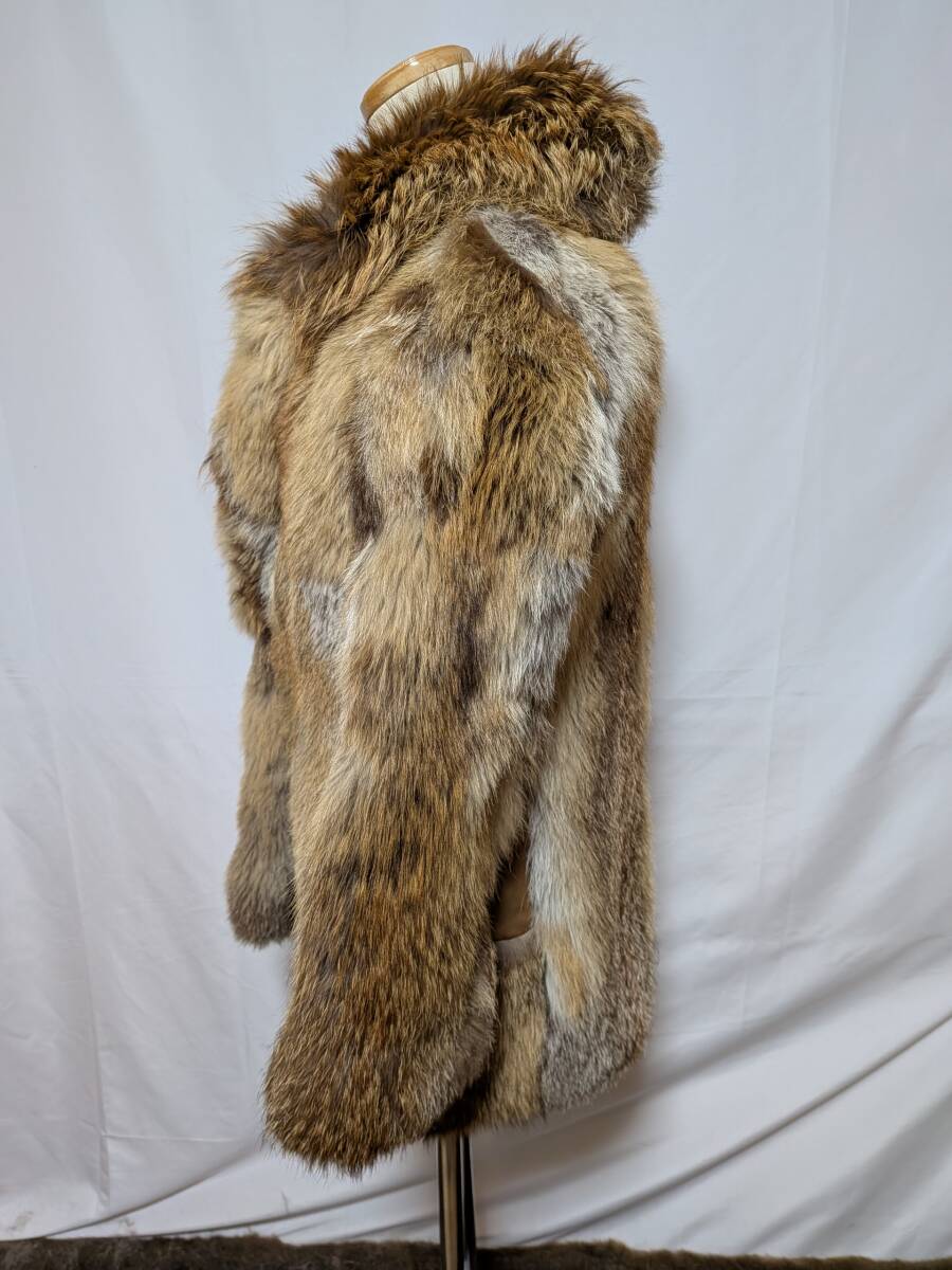 【11K-65】OS FUR FASHION◆レッドフォックス◆リアルファーコート◆重厚なブラウンカラー_画像5
