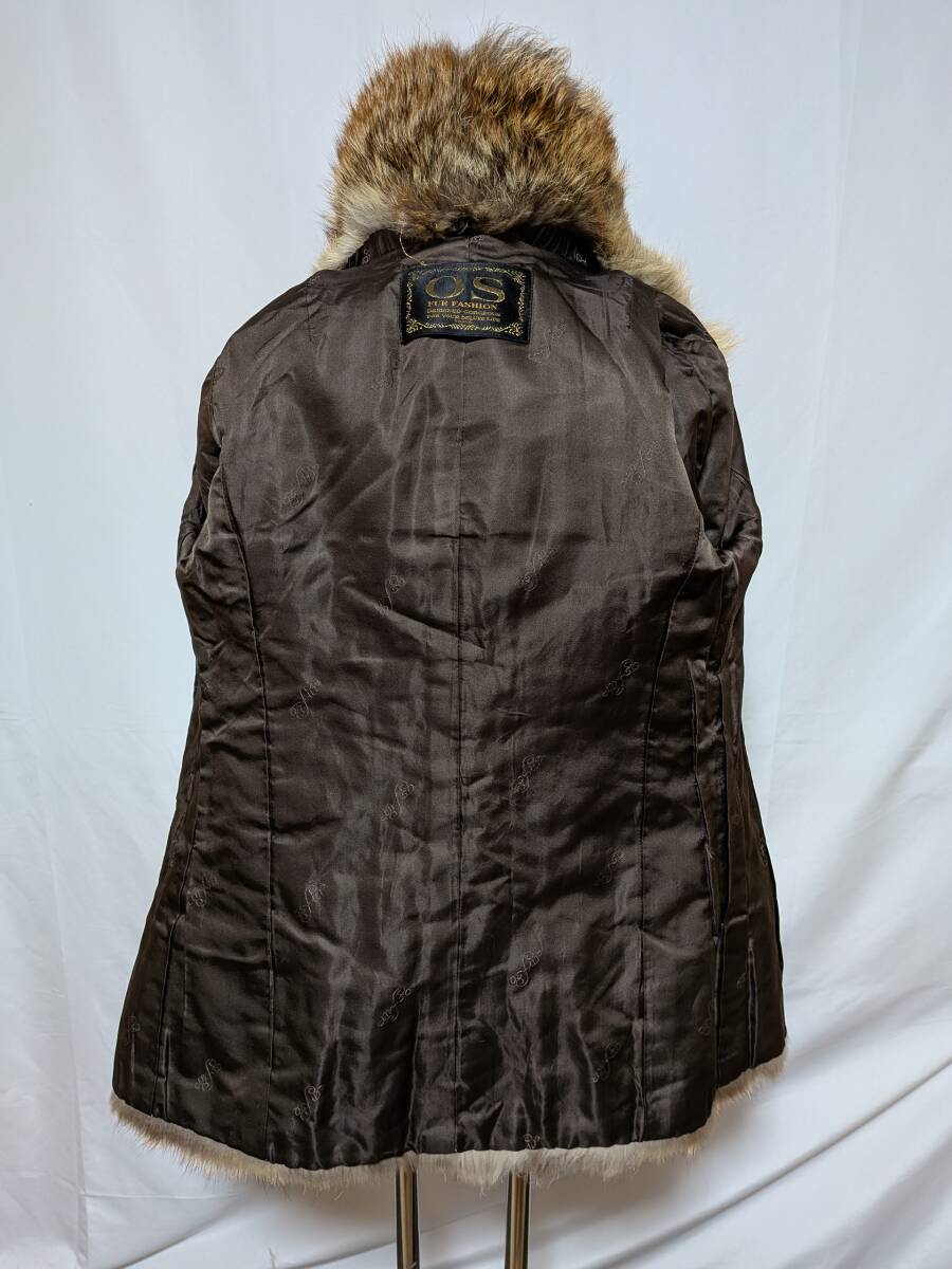 【11K-65】OS FUR FASHION◆レッドフォックス◆リアルファーコート◆重厚なブラウンカラー_画像7