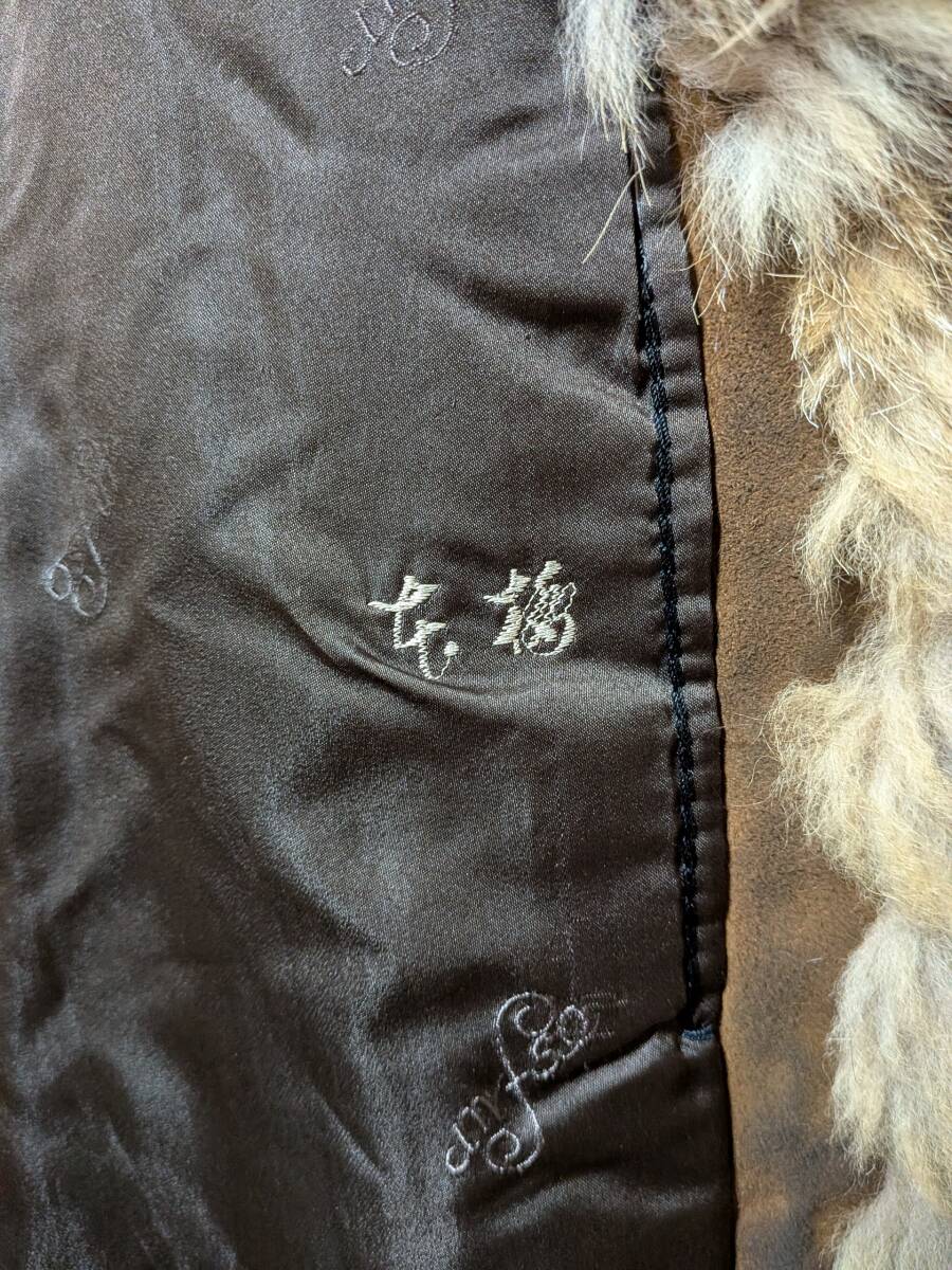 【11K-65】OS FUR FASHION◆レッドフォックス◆リアルファーコート◆重厚なブラウンカラー_画像9