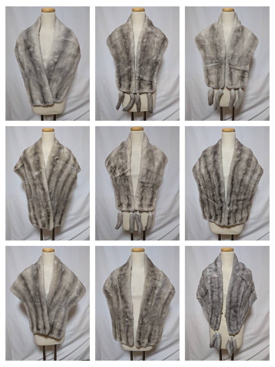 【k-57】◆サファイアミンク◆大判ショール◆9点セット◆同梱可◆_画像1