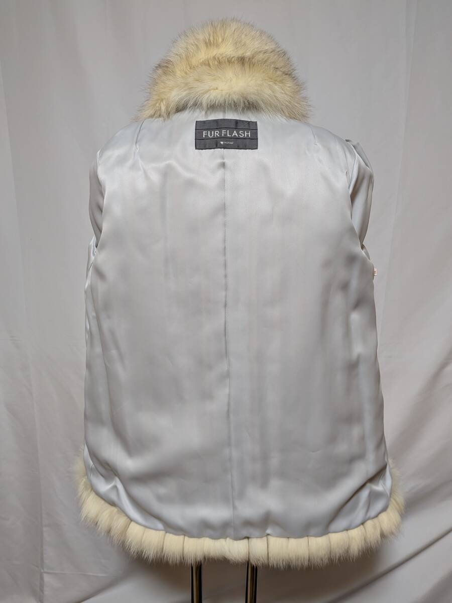 【11K-50】圧倒的なボリューム◆ブルーフォックス◆リアルファーコート◆FUR FLASH◆エレガント_画像7