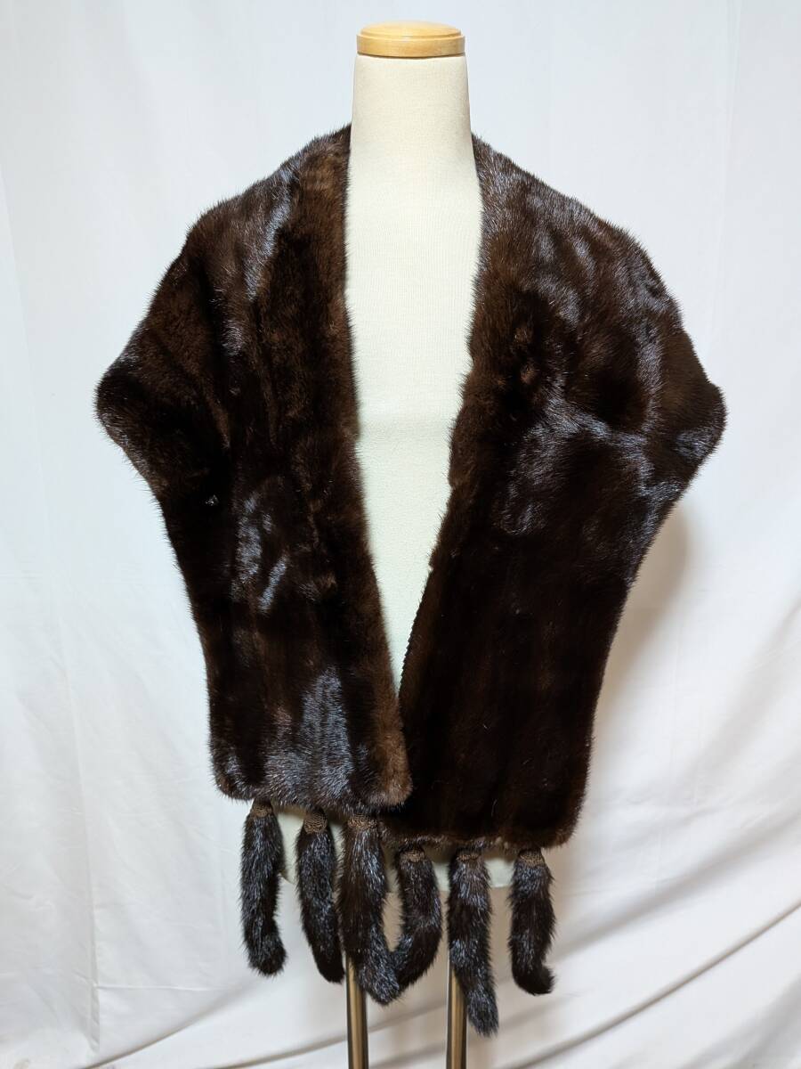 【k-88】◆高級ミンク(サファイア・ダーク・デミバフ・パステル)◆大判ショール◆9点セット◆同梱可◆_画像7