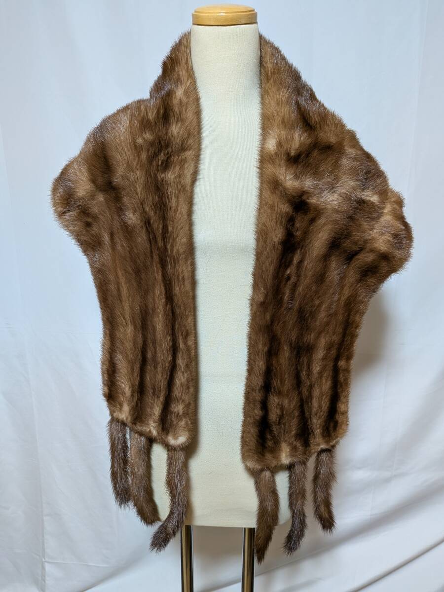 【k-88】◆高級ミンク(サファイア・ダーク・デミバフ・パステル)◆大判ショール◆9点セット◆同梱可◆_画像8