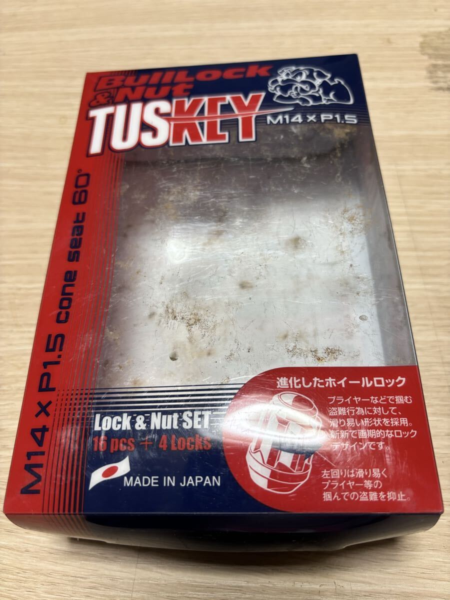 トヨタ ランドクルーザー 200系 KYO-EI ブルロック タスキー ロックナットセット ブラック21HEX M14 1.5 中古 送料無料_画像4