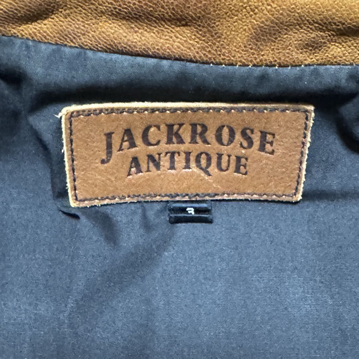 Lサイズ 3 JACKROSE ジャックローズ レザージャケット ライダースジャケット 羊革 ラムレザー キャメル ブラウン 茶色 メンズ 紳士服 秋冬_画像6