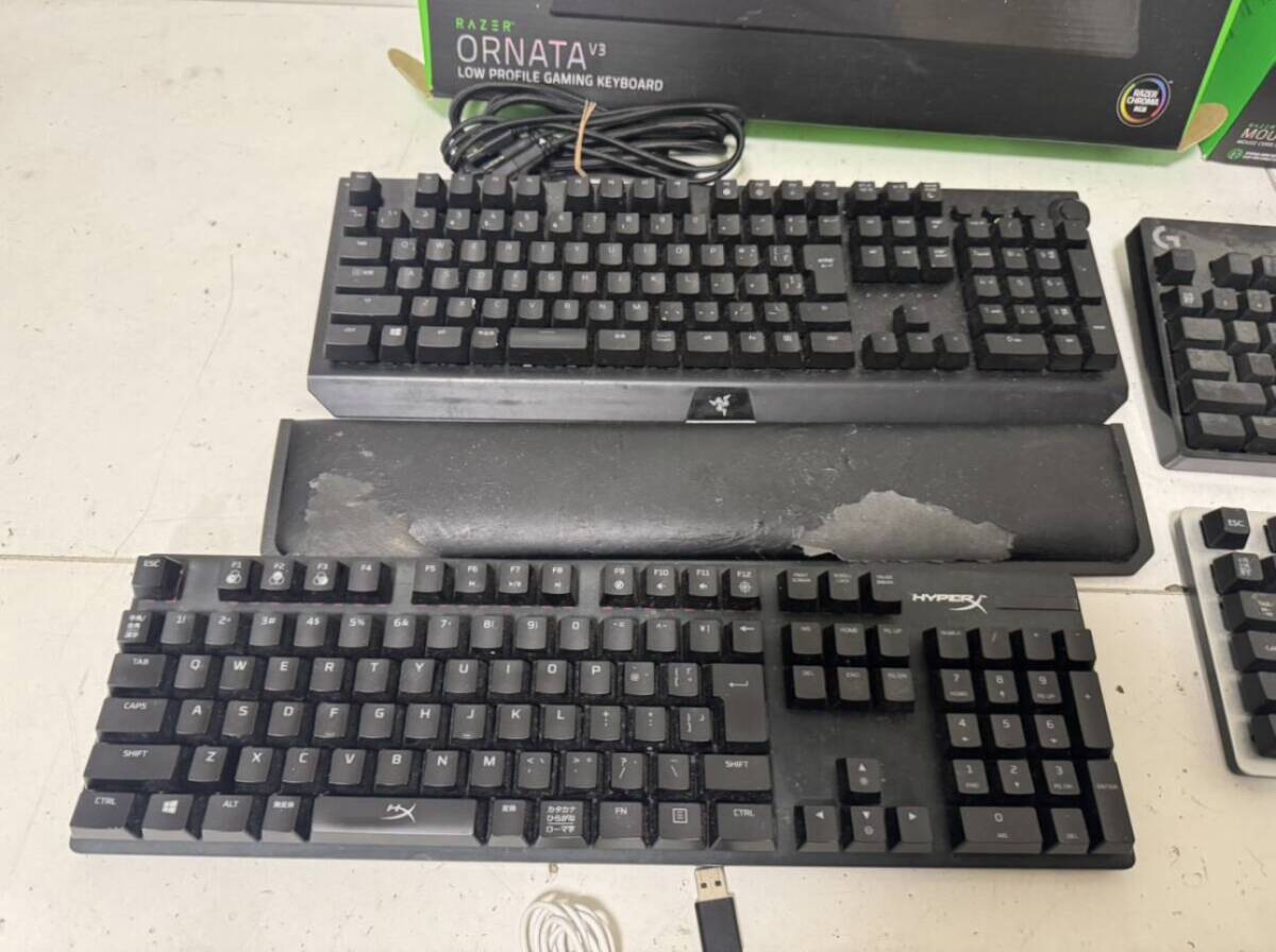 【ロジクール RAZER HYPER X 他 ゲーミング マウス キーボード ヘッドホン 本体 大量まとめ】 _画像6