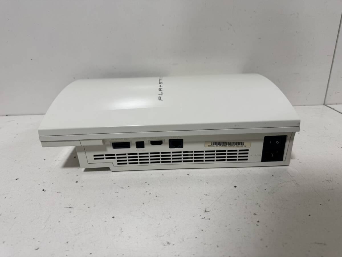 【SONY PS3 本体セット FW 4.53/ HDD 40GB CECHH00 CW セラミックホワイト コントローラー AVケーブル 電源ケーブル】【初期化済み】_画像8