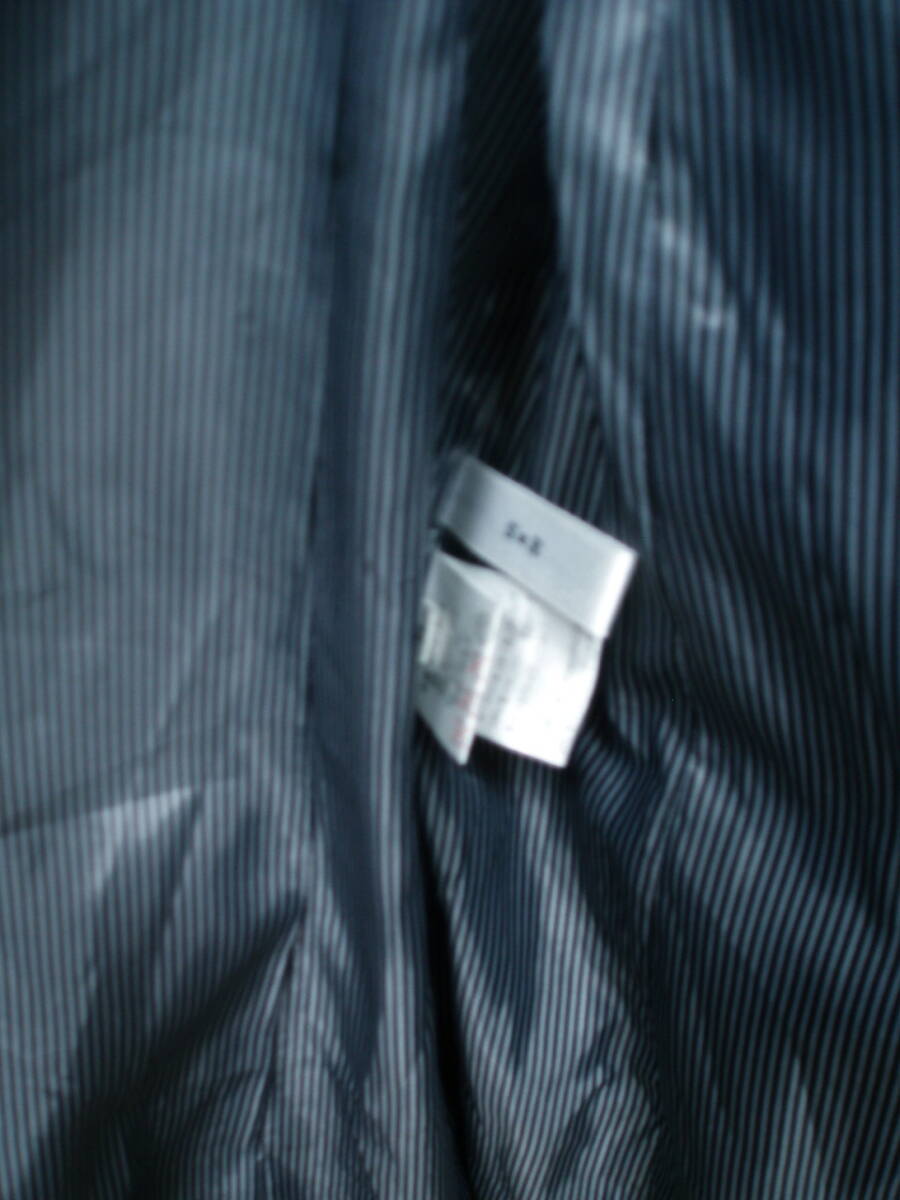 L57885【Style Ravie】モード ショールカラー ダウンコート ヘリンボーン_画像9