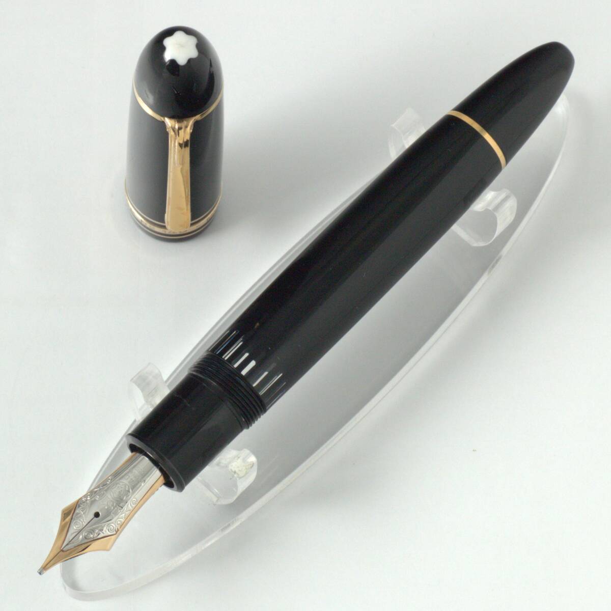 Montblanc　モンブラン　Meisterstuck　マイスターシュトゥック　No149　14C　中白　Bニブ　1970年代　中白　段なしエボナイト芯_画像1