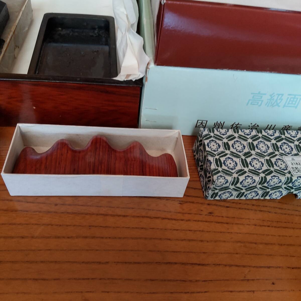 書道具 まとめ 筆 文鎮 南部鉄器 墨 すずり 習字道具 セット_画像4