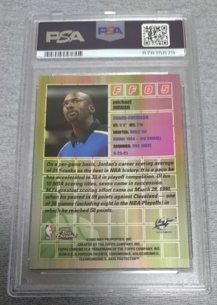 [1 иен старт / PSA9]NBA карта, Michael * Jordan (MICHAEL JORDAN), topps Chrome, FAST & FURIOUS, FF05