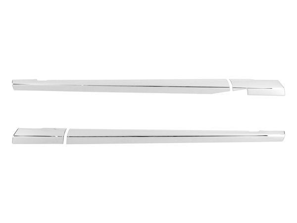 クオン パーフェクトクオン メッキドアアッパーガーニッシュ 4P 日産UD カスタム ドア アッパー 部品 分割 簡単取付 オールメッキ_画像2