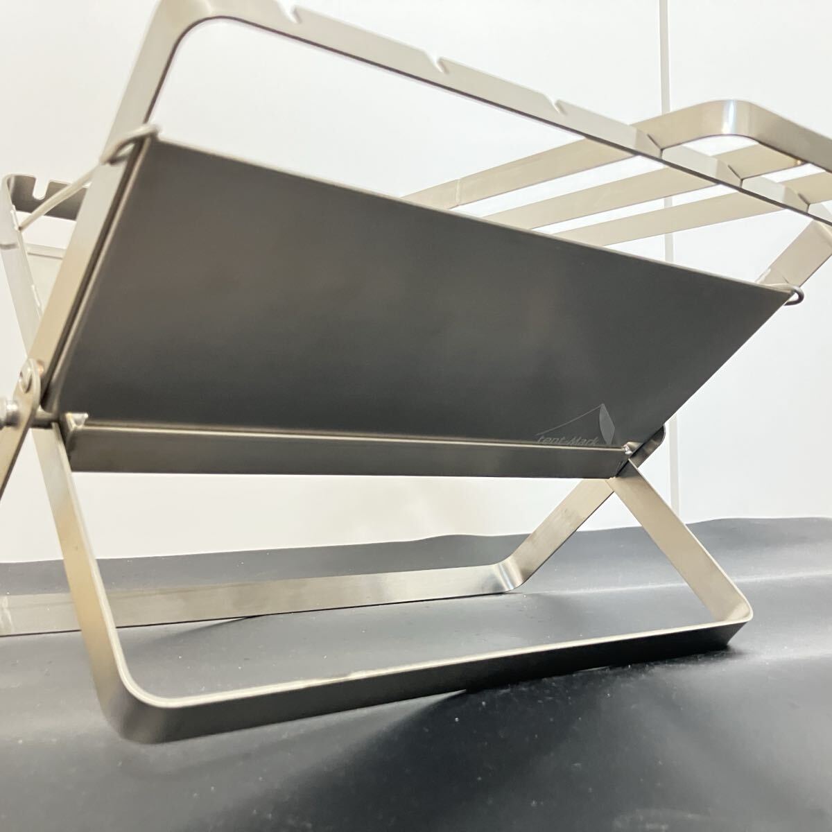 未使用 男前ファイアグリル と USED 男前グリルプレート セット テンマクデザイン チタン_画像3