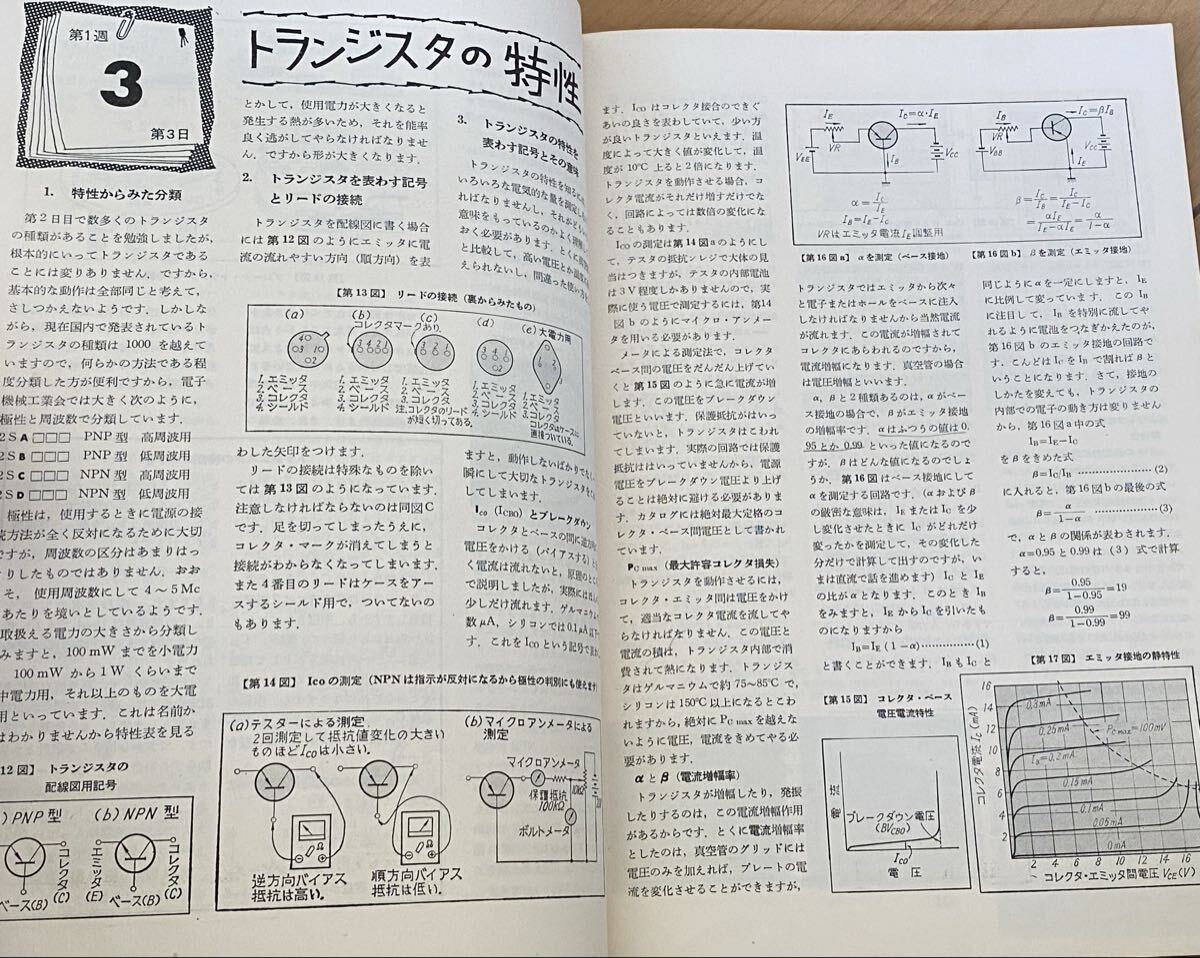 送料込◆1965年【初歩のラジオ トランジスタ技術3週間】誠文堂新光社■臨時増刊/昭和40年/電子/半導体/電子回路/アンプ/ 真空管_画像5