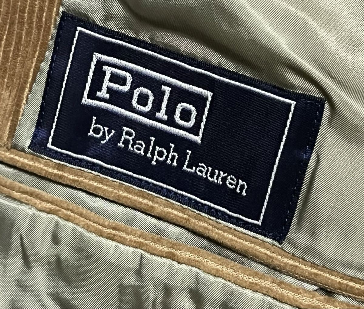 レア　90s ポロバイラルフローレン　コーデュロイテーラードジャケット　サイズL_画像9
